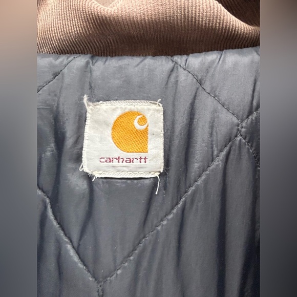 Vintage Carhartt Men's Sandstone Black Quilt Lined Gray Jacket Size XL - Picture 4 of 11